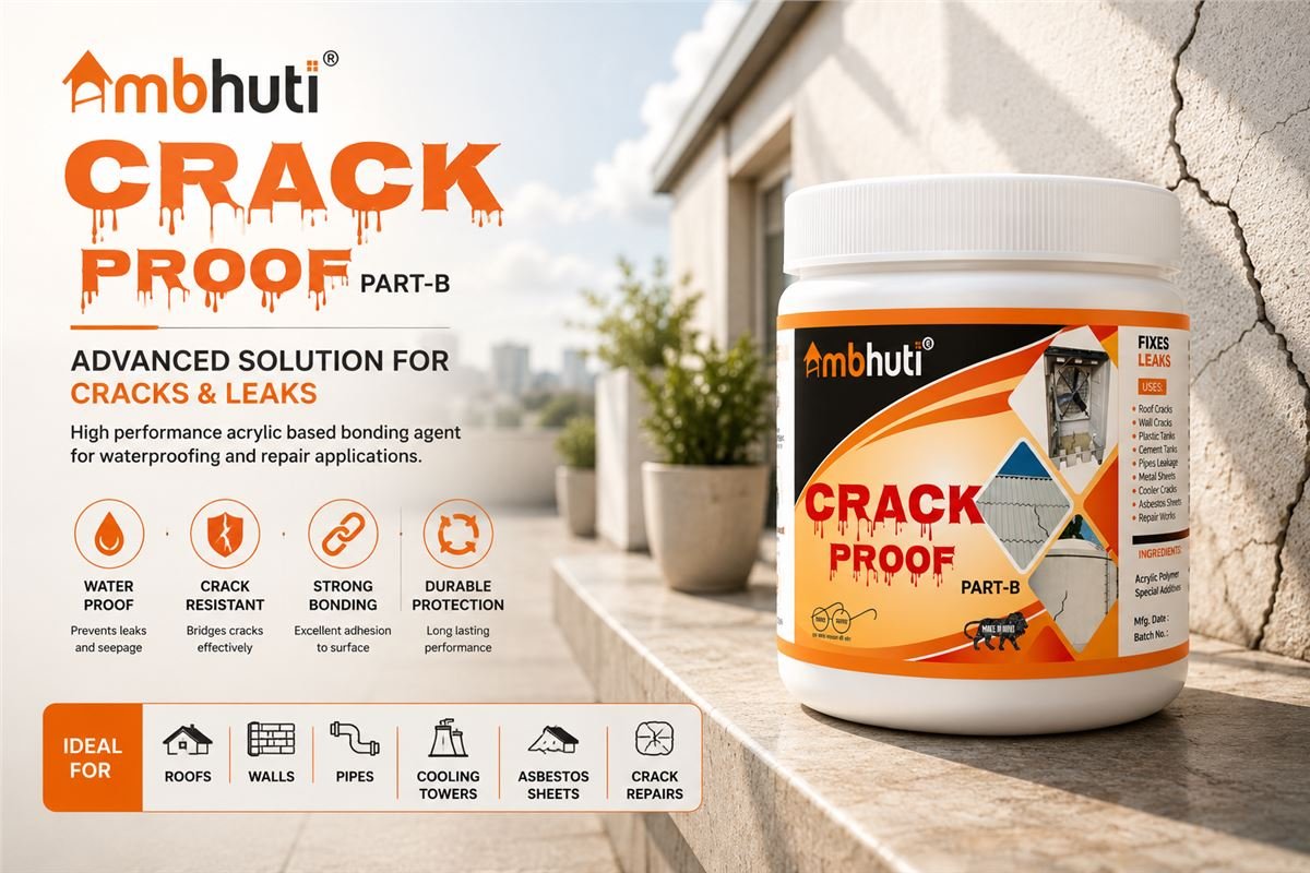Ambhuti Anti-Flaking Crack Proof — two-part waterproof system that stops paint peeling permanently